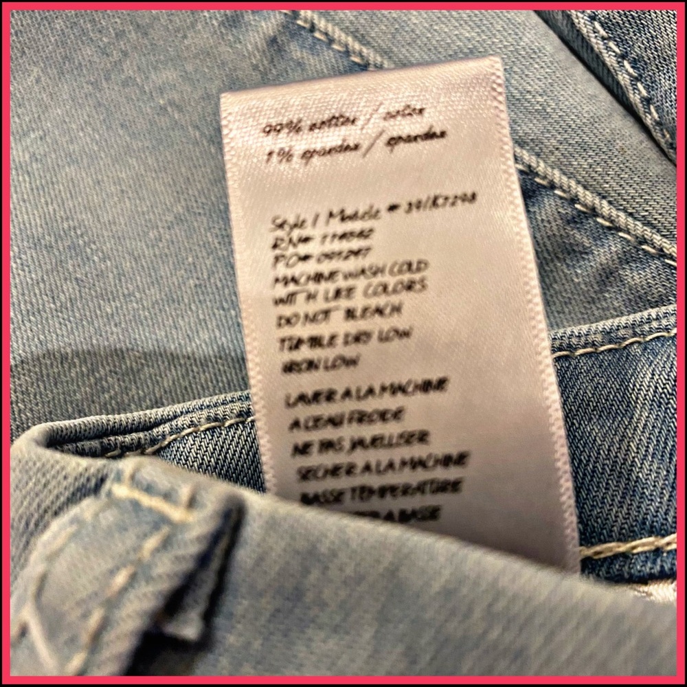 NWT BLANK NYC GIRLS SUPER SKINNY FADED DENIM JEANS Sz 12 - Picture 6 of 7